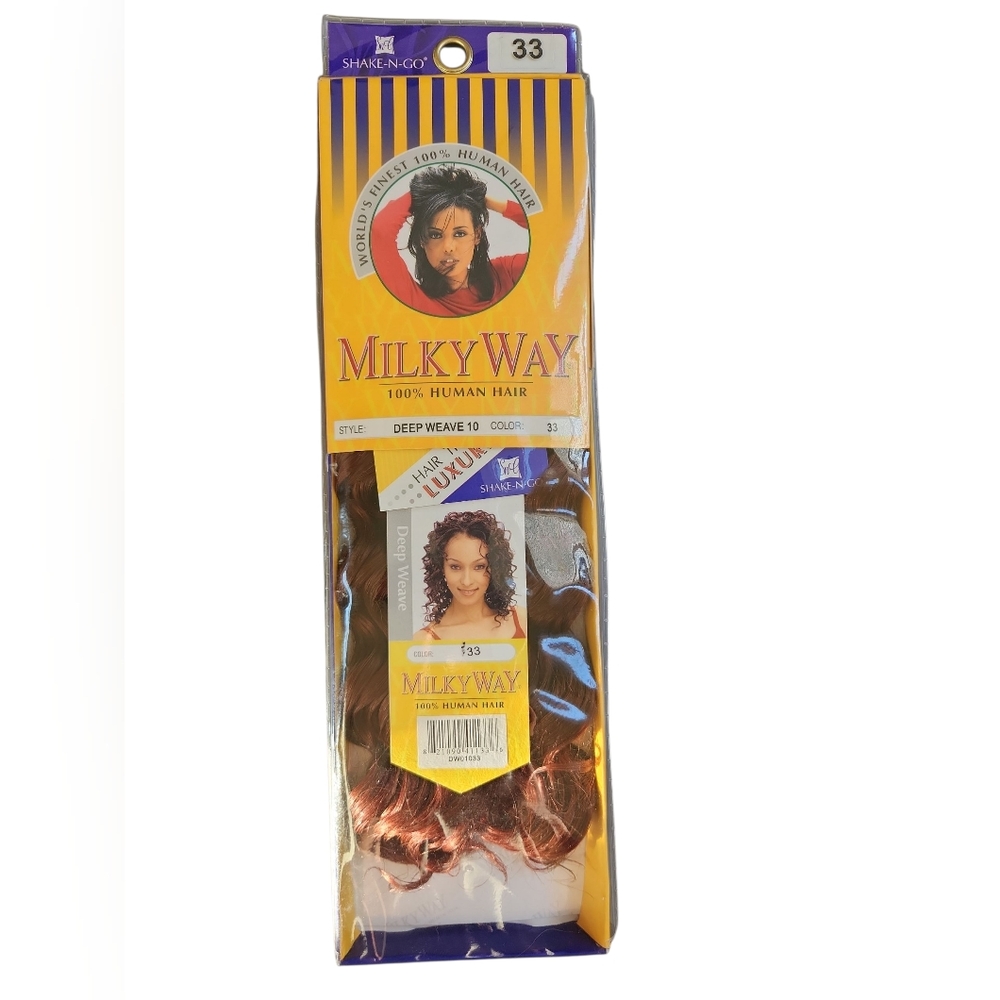 Milky Way Deep Wave 100% Human Hair - 10"  #33